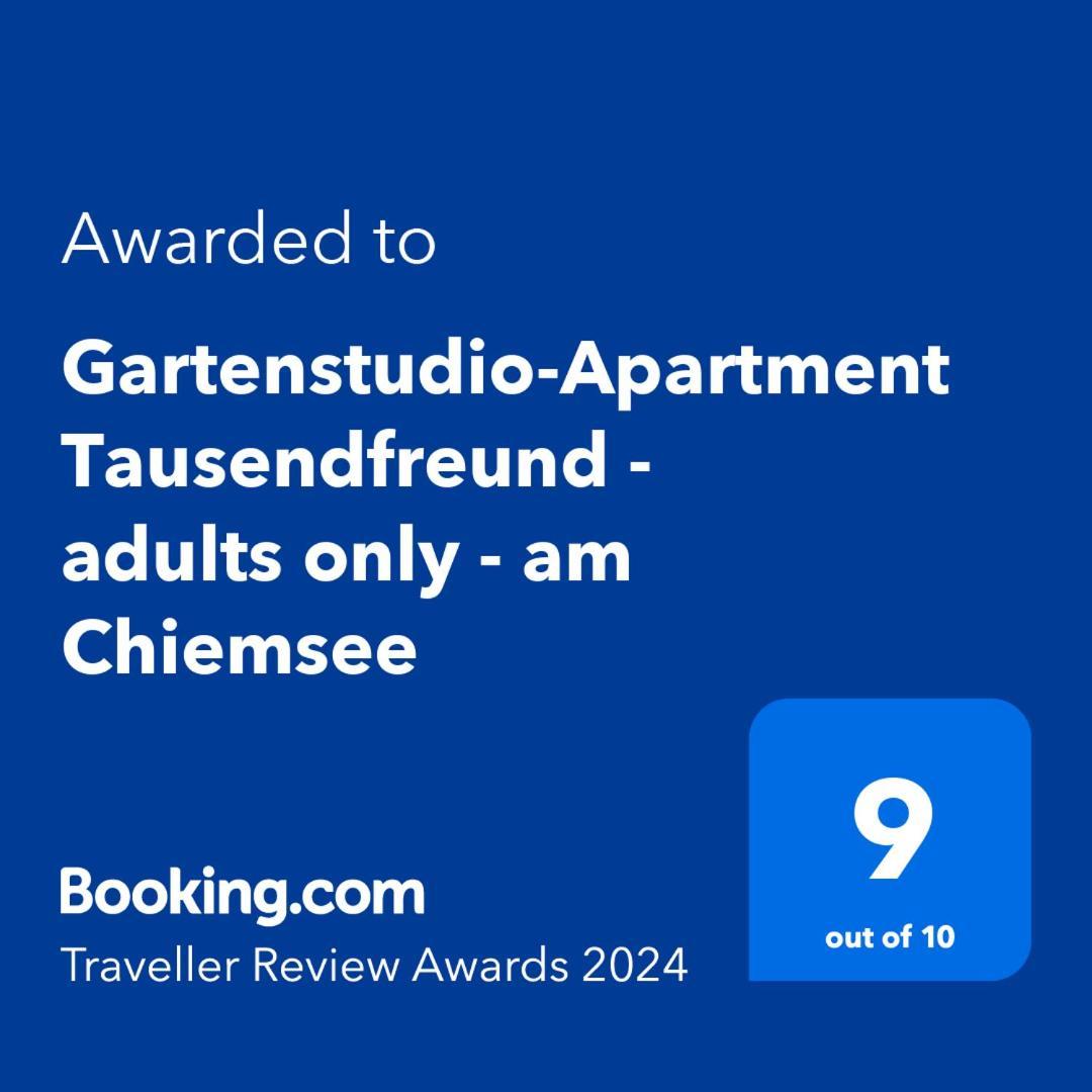 Gartenstudio-Apartment Tausendfreund - Adults Only - Am Chiemsee Breitbrunn am Chiemsee Esterno foto